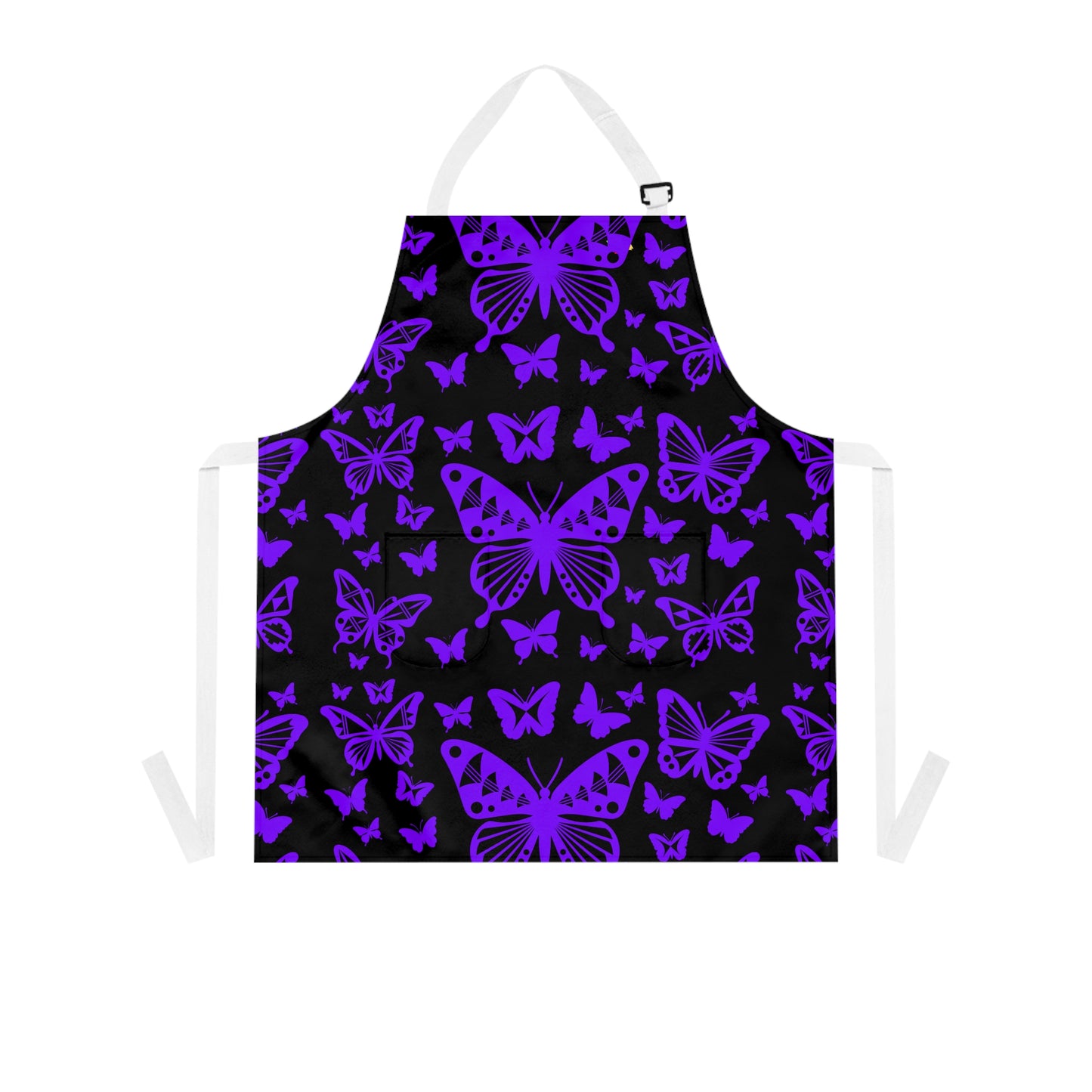 Native Butterflies in Purple Two Pocket Apron