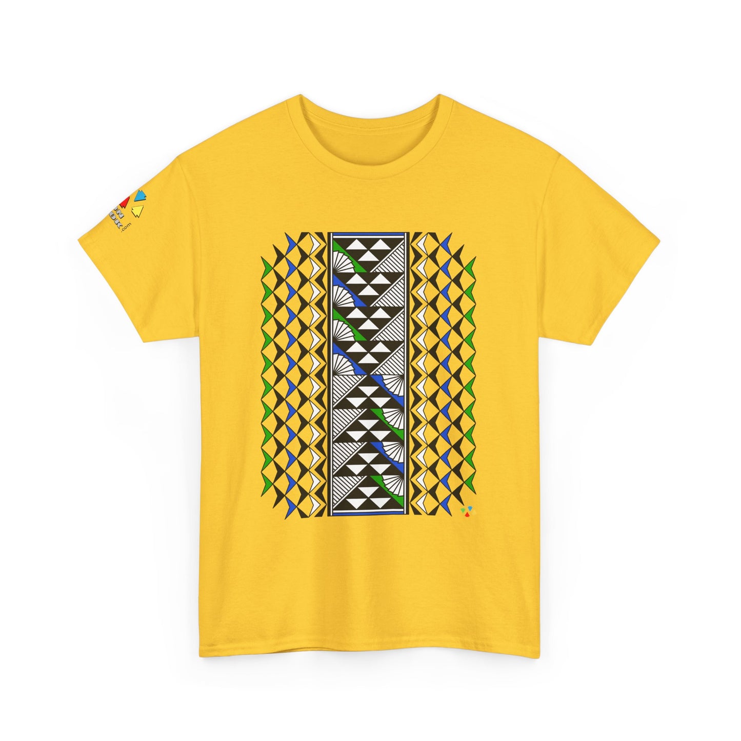Sun and Rain in Blue/Green Gildan Unisex Tee