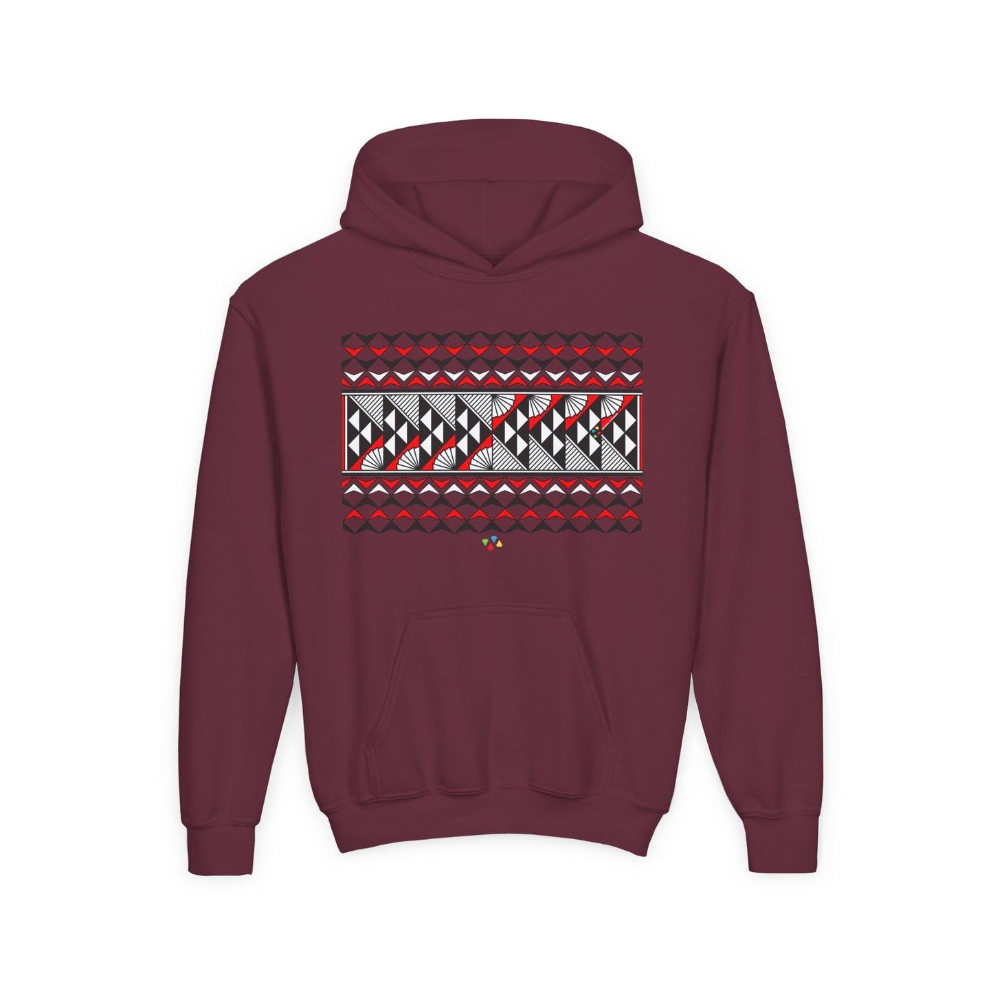 Red Rain and Sun Youth Heavy Blend Hooded Sweatshirt