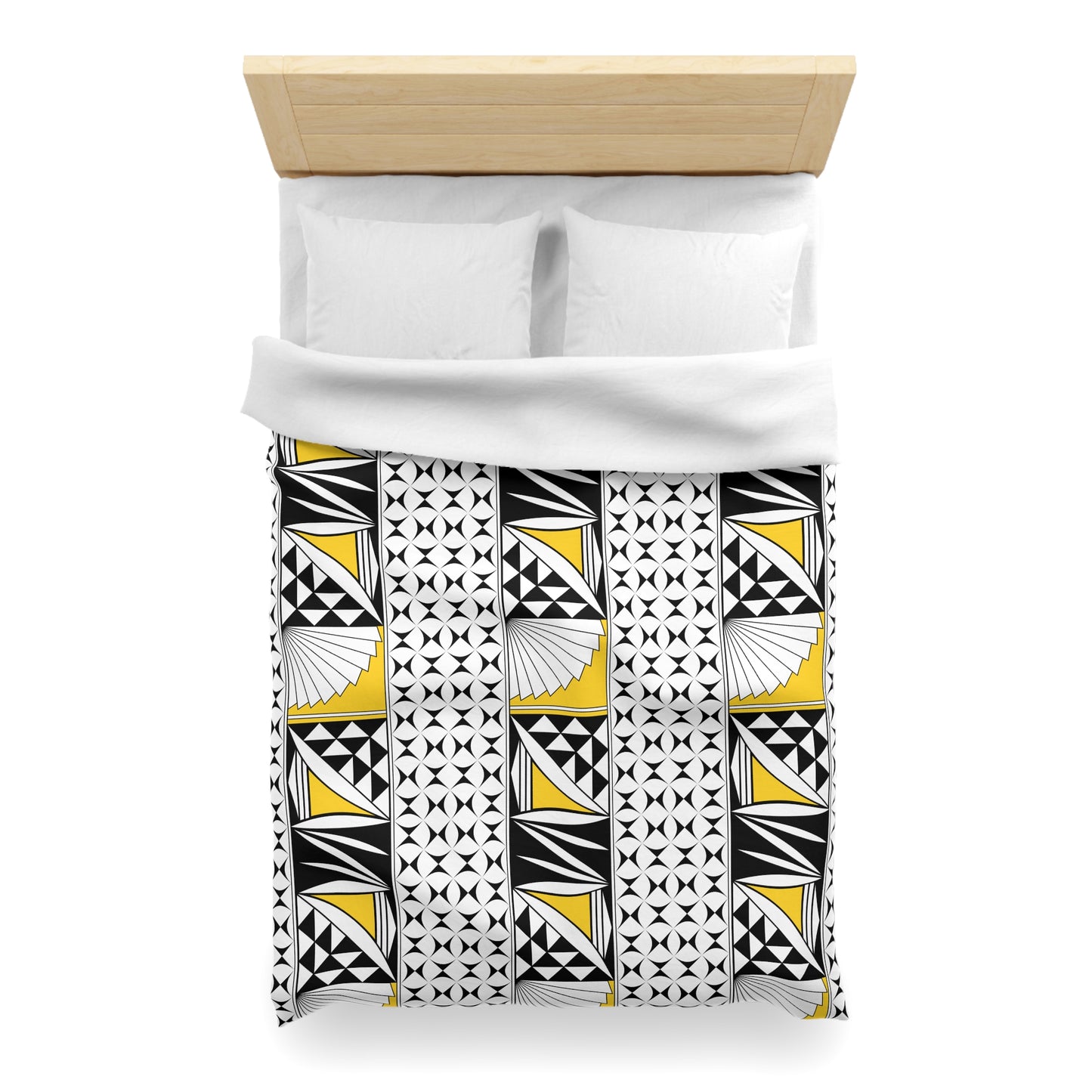 Southwest Sunrise in Yellow Microfiber Duvet Cover