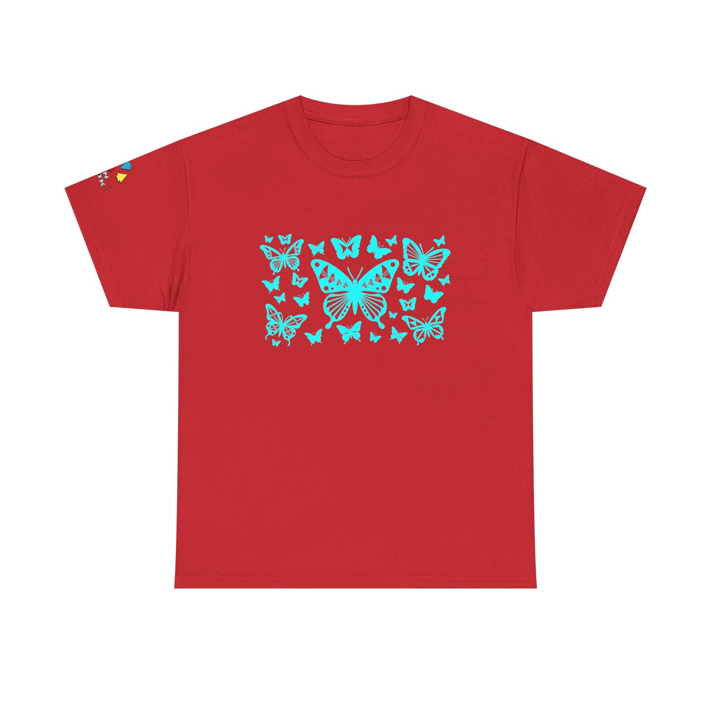 Butterfly Dance in Turquoise Gildan Unisex Tee