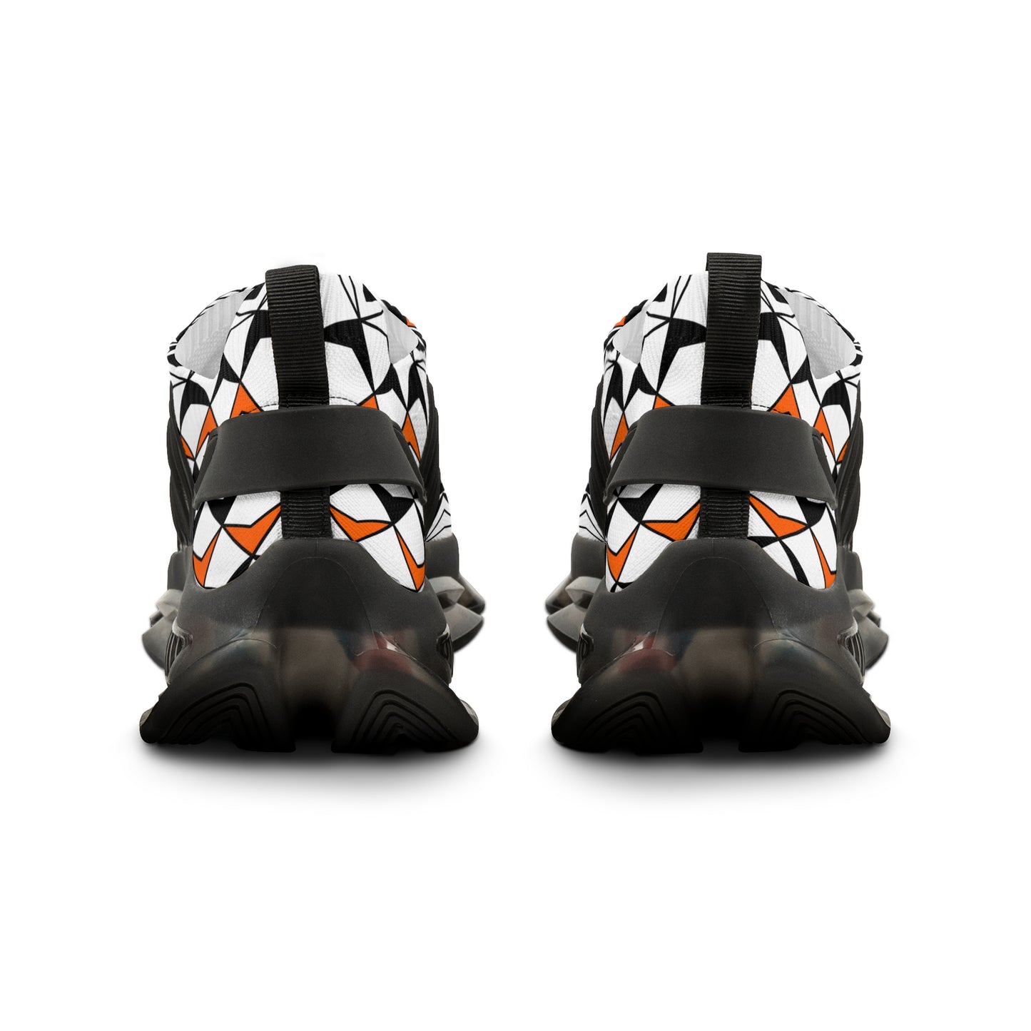Sun and Rain in Orange Men's Mesh Sneakers