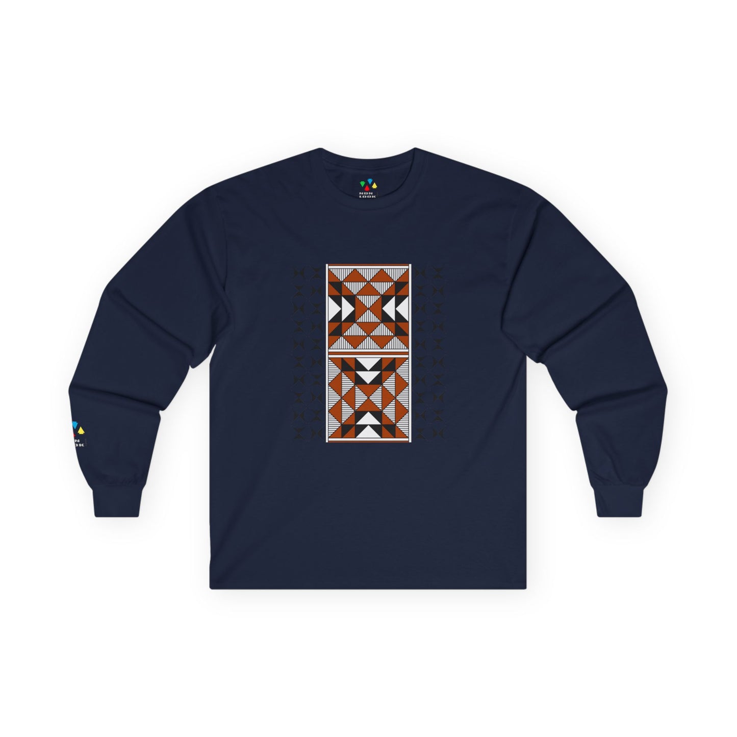 Sacred Mountains in Rust Unisex Long Sleeve Tee