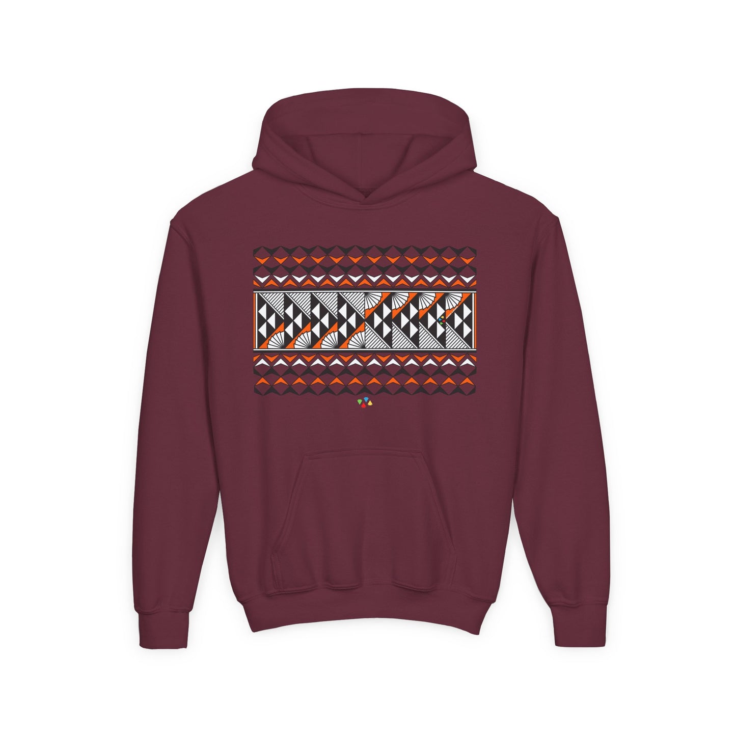 Orange Rain and Sun Youth Heavy Blend Hooded Sweatshirt