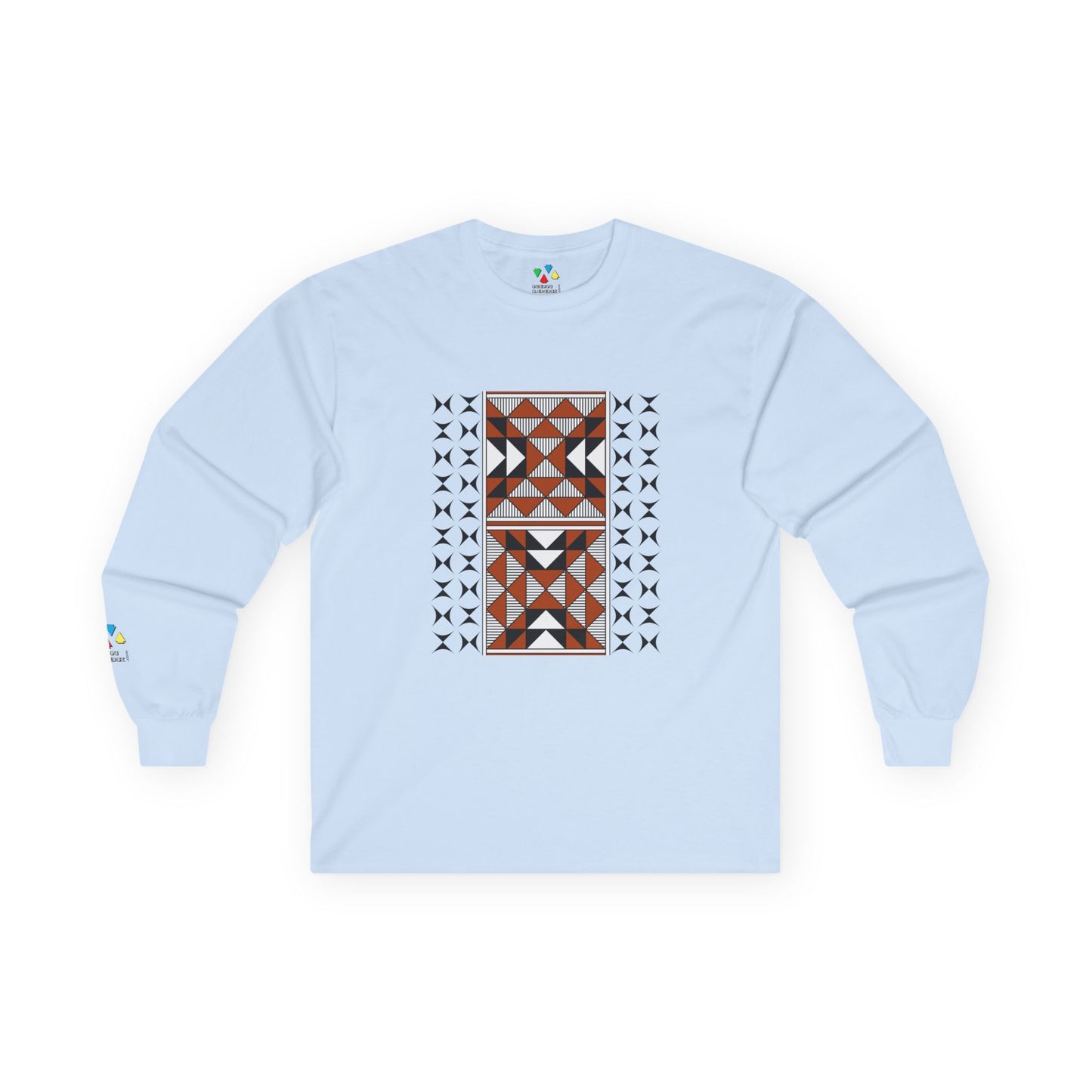 Sacred Mountains in Rust Unisex Long Sleeve Tee