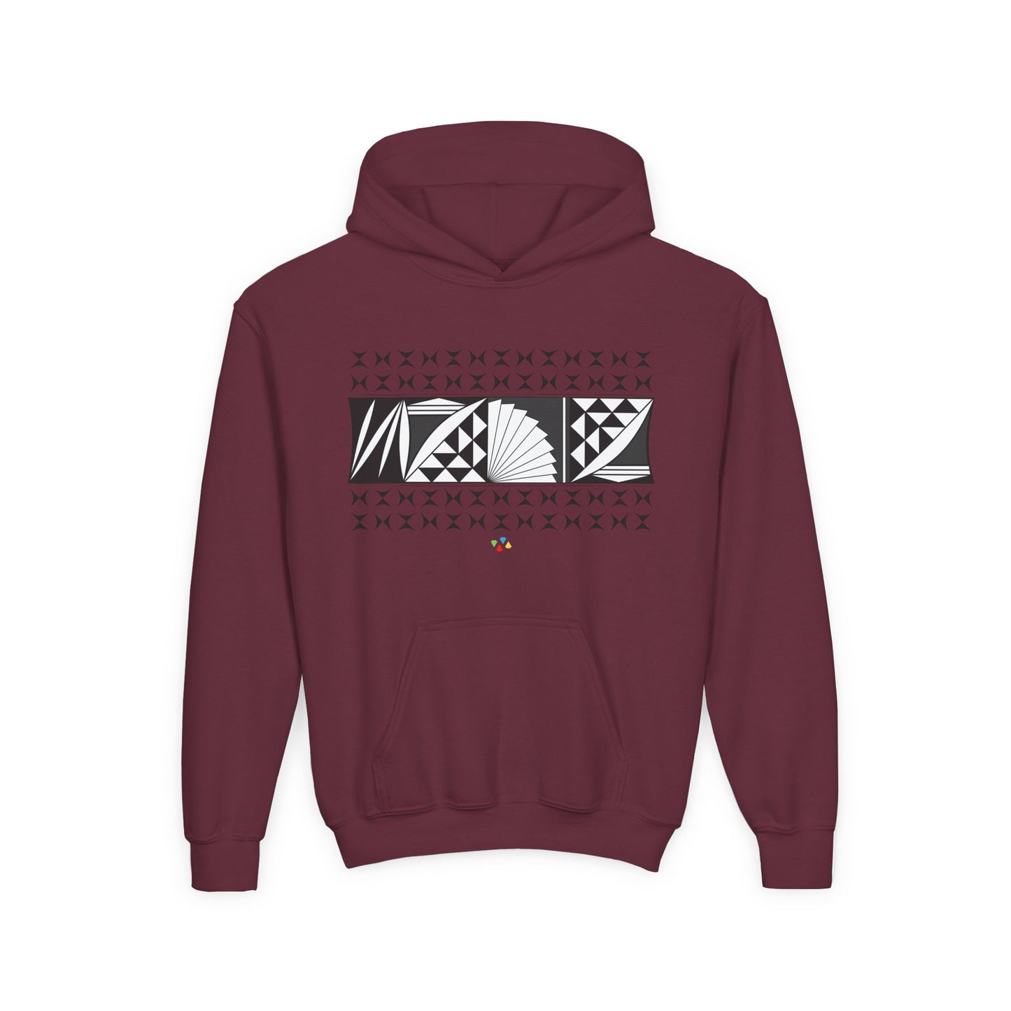 Charcoal Southwest Sunrise Youth Heavy Blend Hooded Sweatshirt