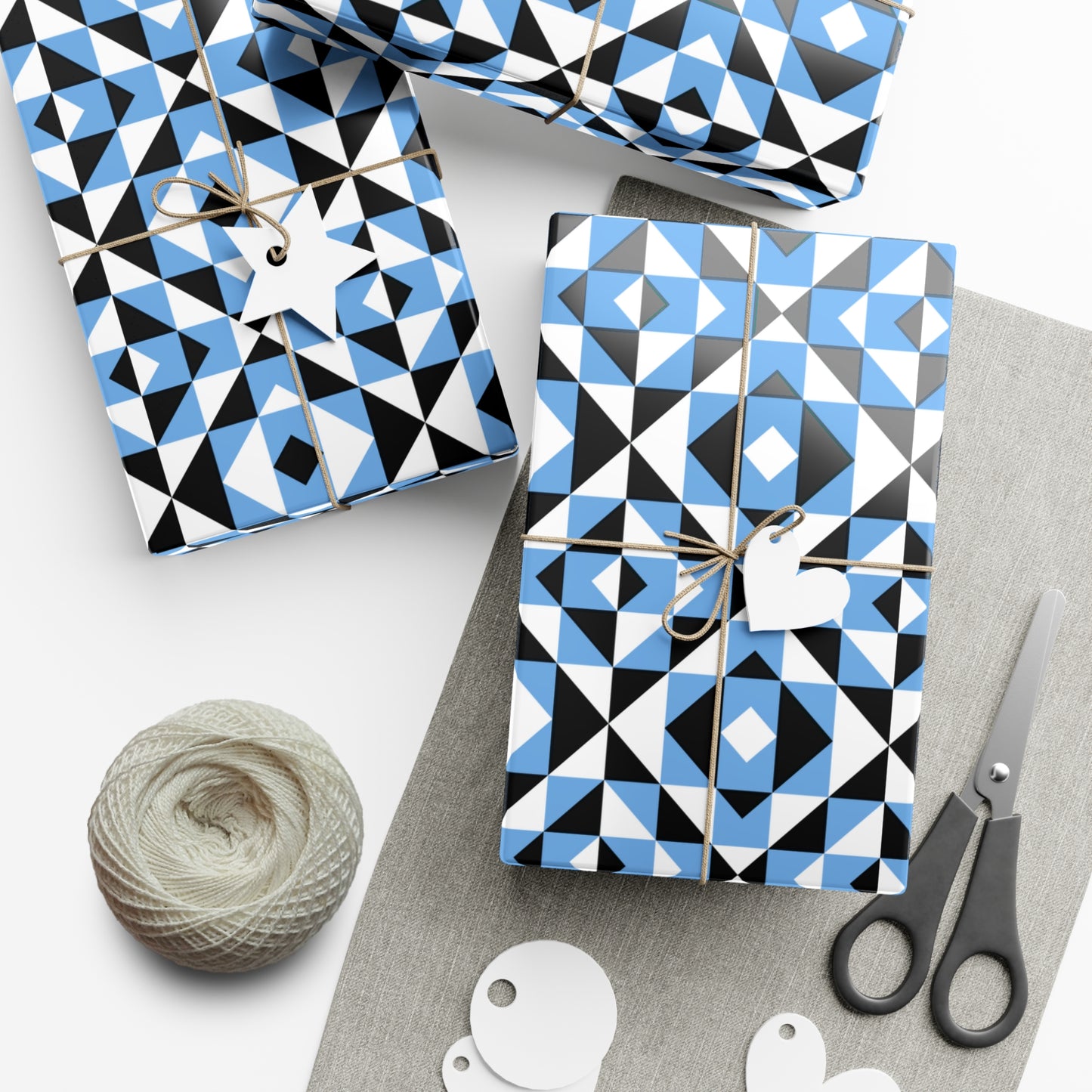 Light Blue Sacred Mountains Gift Wrap Papers