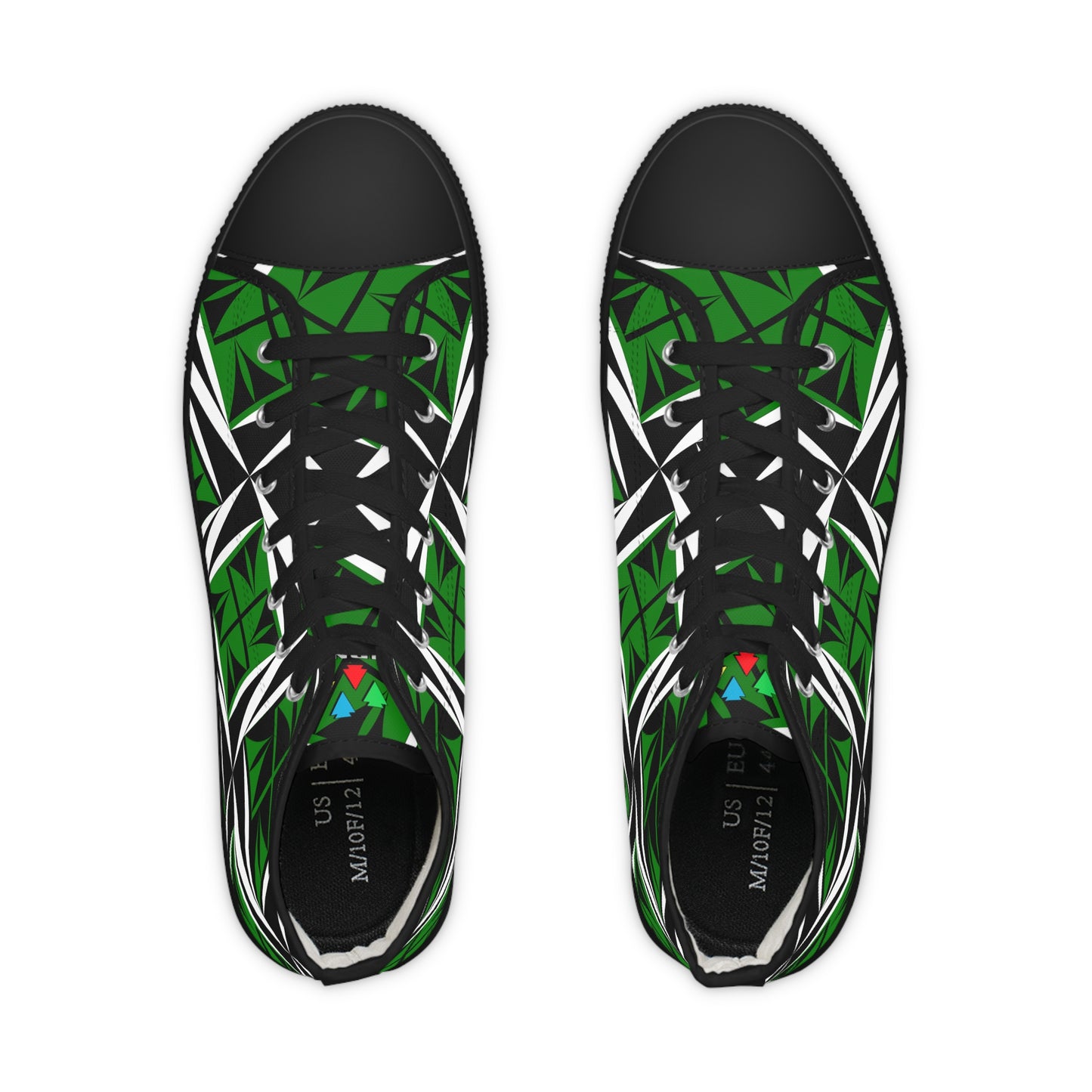 Sacred Winds in Green High Top Sneakers