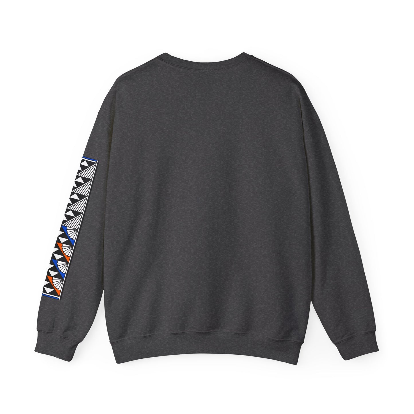 Sun and Rain in Blue/Orange Unisex Sweatshirt