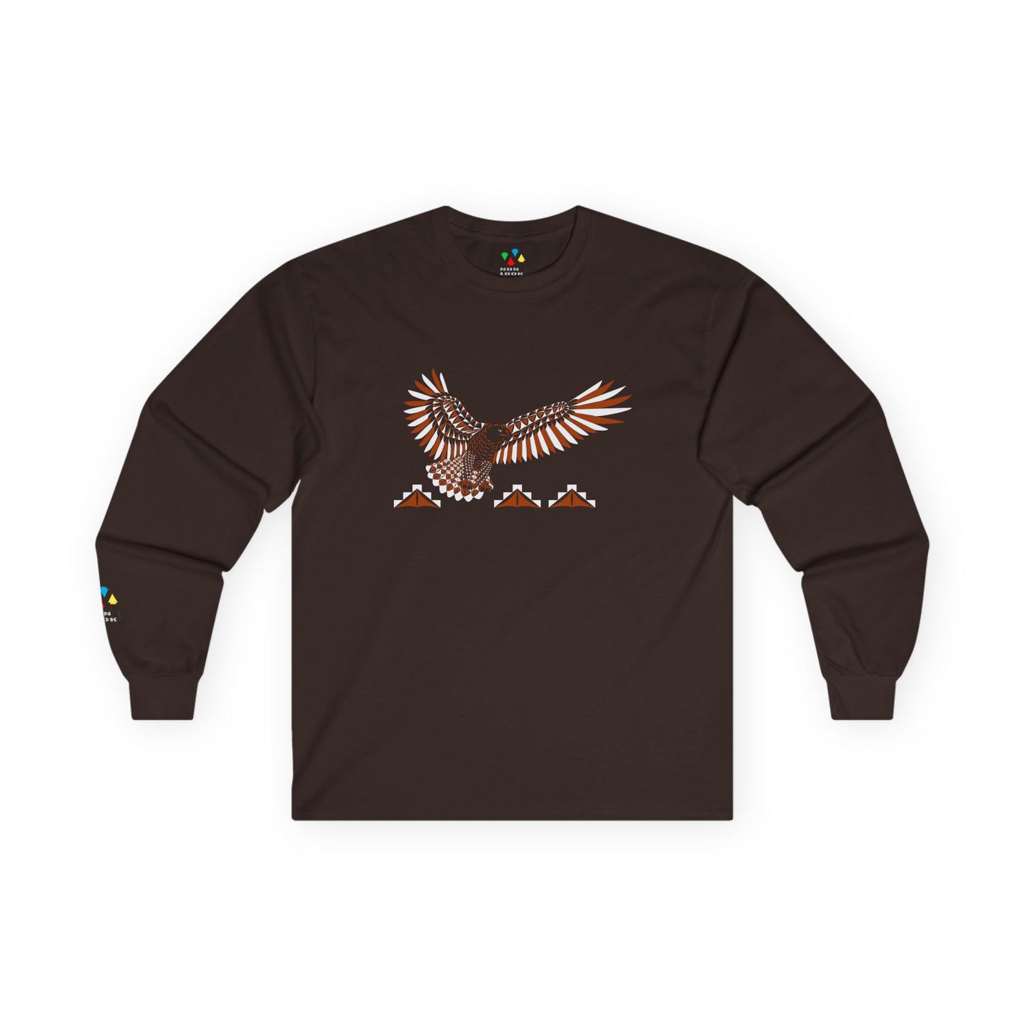 Soaring Eagle in Rust Unisex Long Sleeve Tee