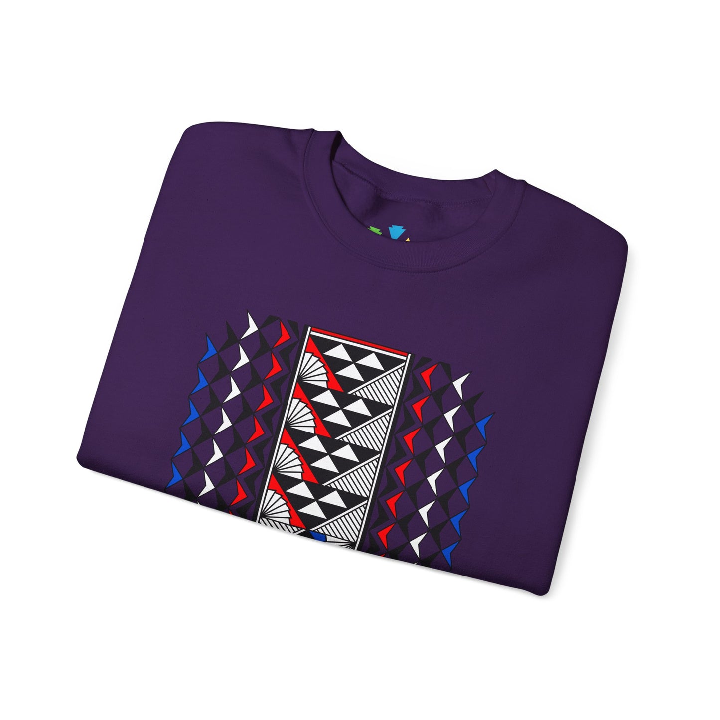 Sun and Rain in Red/White/Blue Unisex Sweatshirt