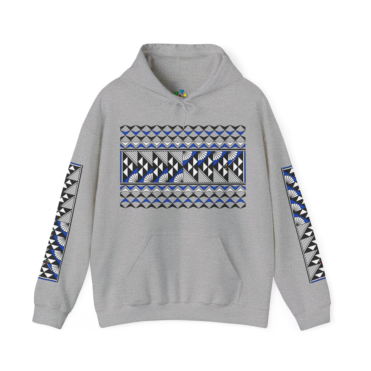 Sun and Rain in Blue Unisex Hoodie