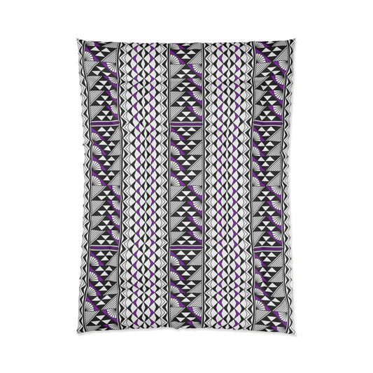 Southwest Rain and Sun in Purple Comforter