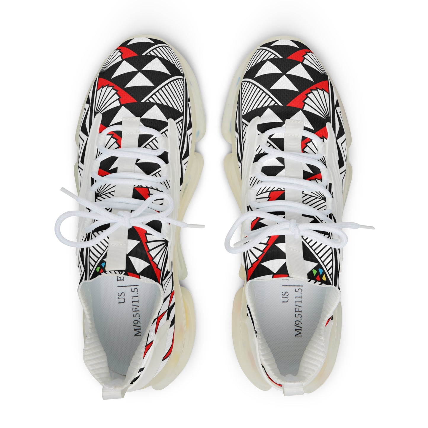 Sun and Rain in Red Men's Mesh Sneakers