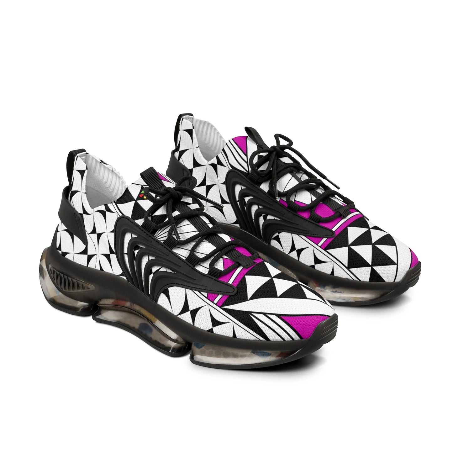 Southwest Sunrise in Pink Men's Mesh Sneakers