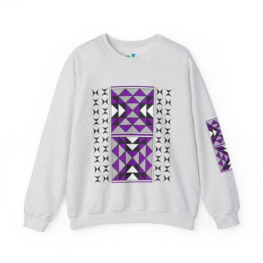 Sacred Mountains in Purple Unisex Sweatshirt