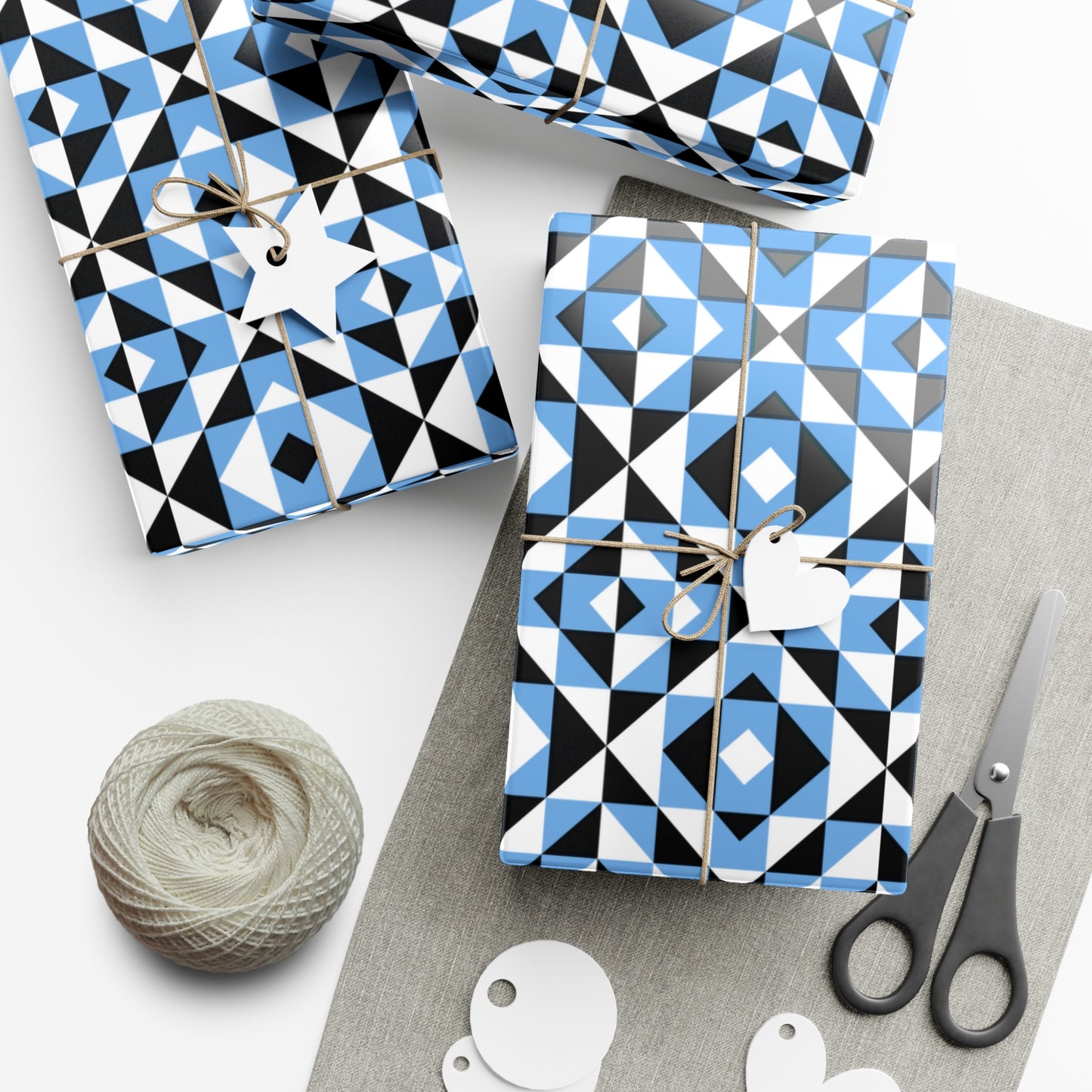 Light Blue Sacred Mountains Gift Wrap Papers