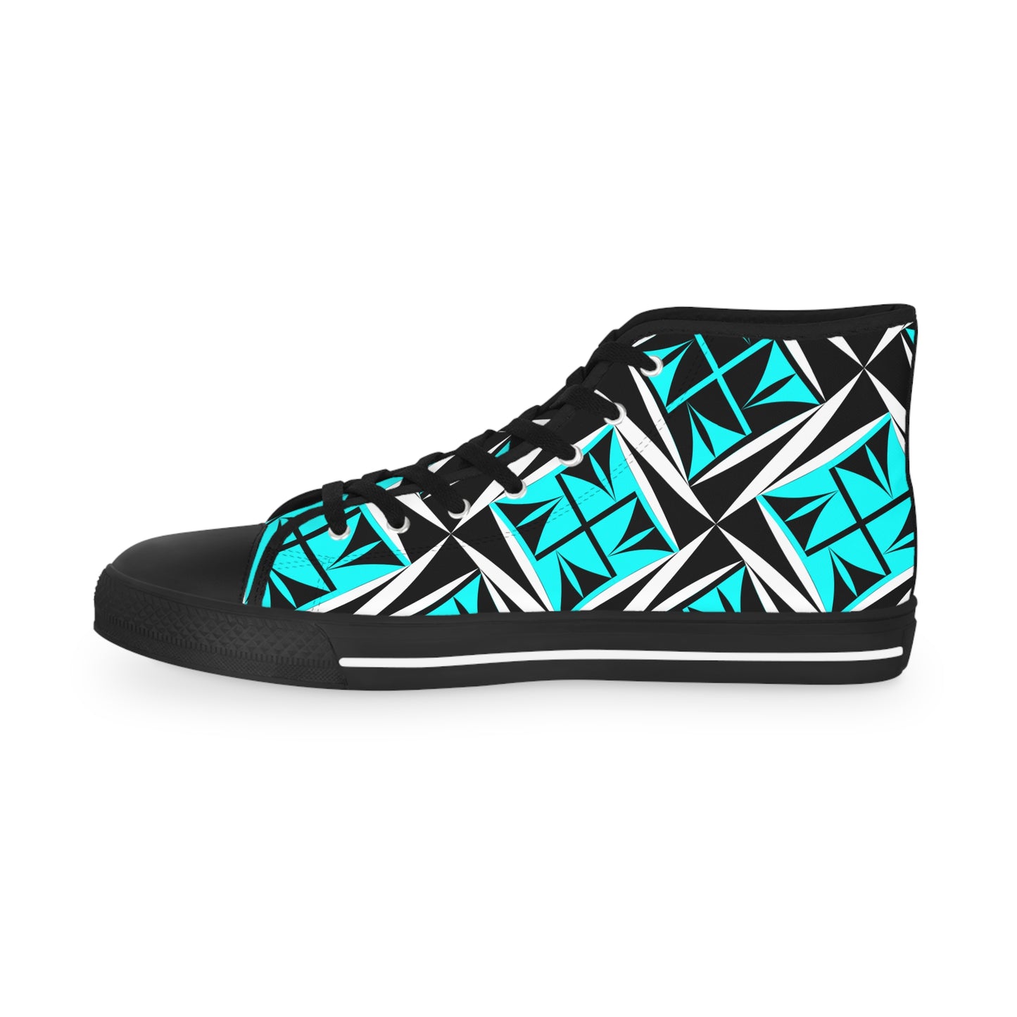 Sacred Winds in Turquoise High Top Sneakers