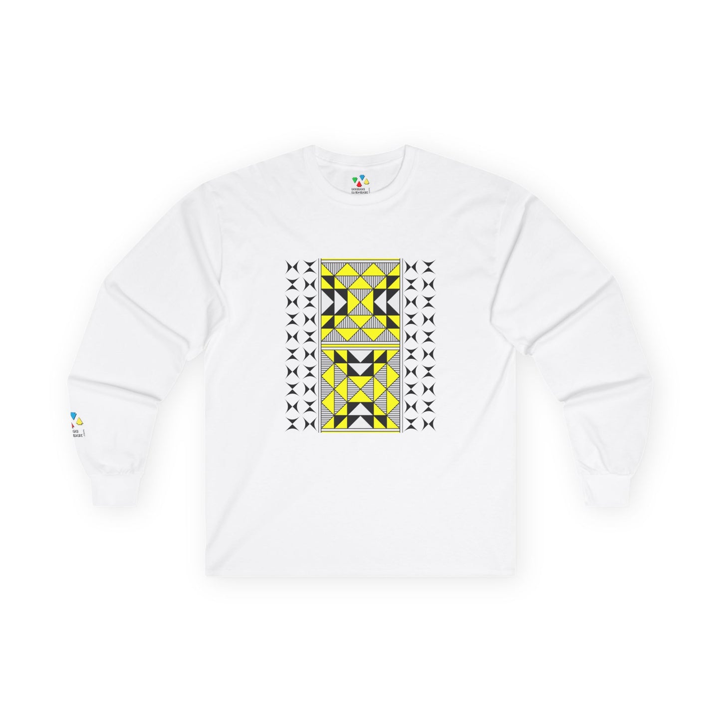 Sacred Mountains in Yellow Unisex Long Sleeve Tee