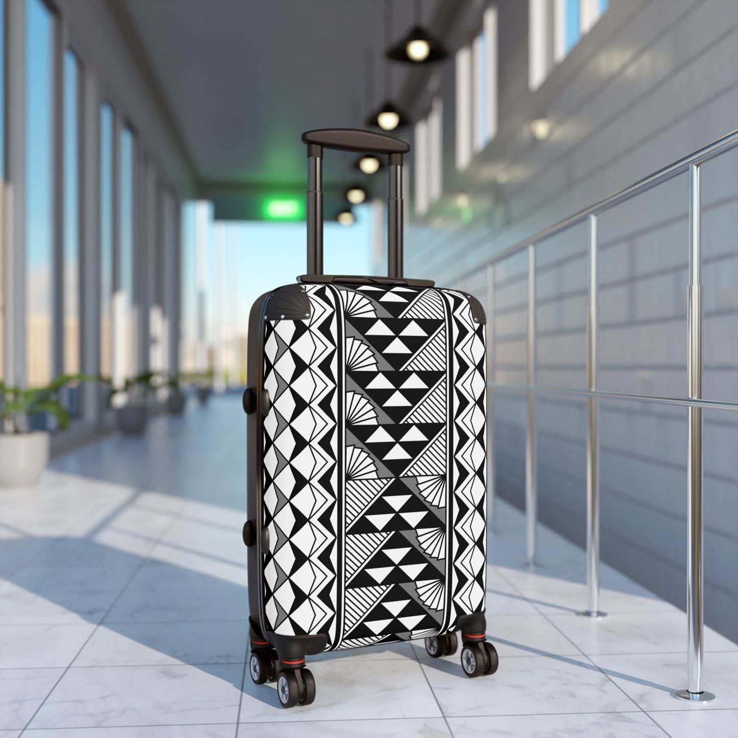 Southwest Rain and Sun in Gray Suitcases