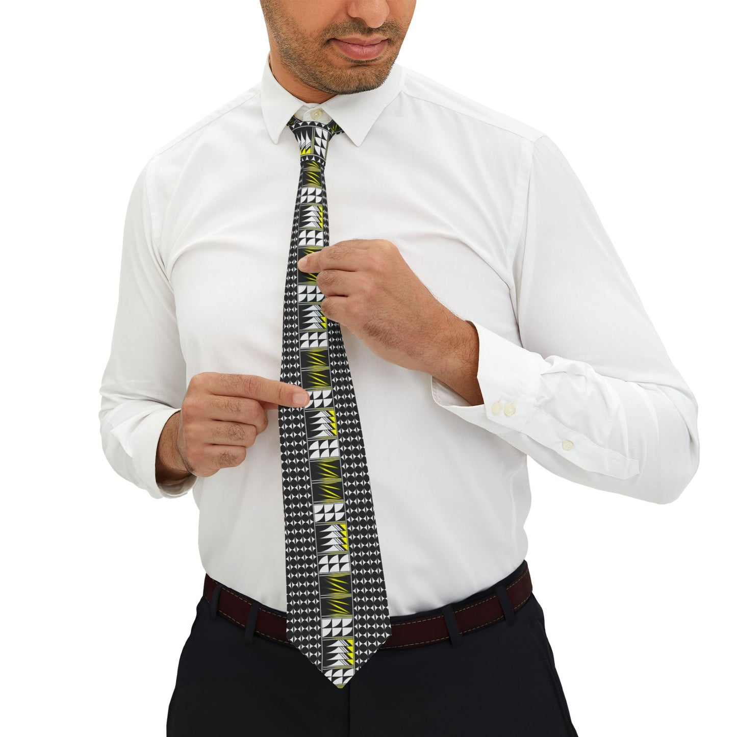 Yellow Blessed Feathers Necktie