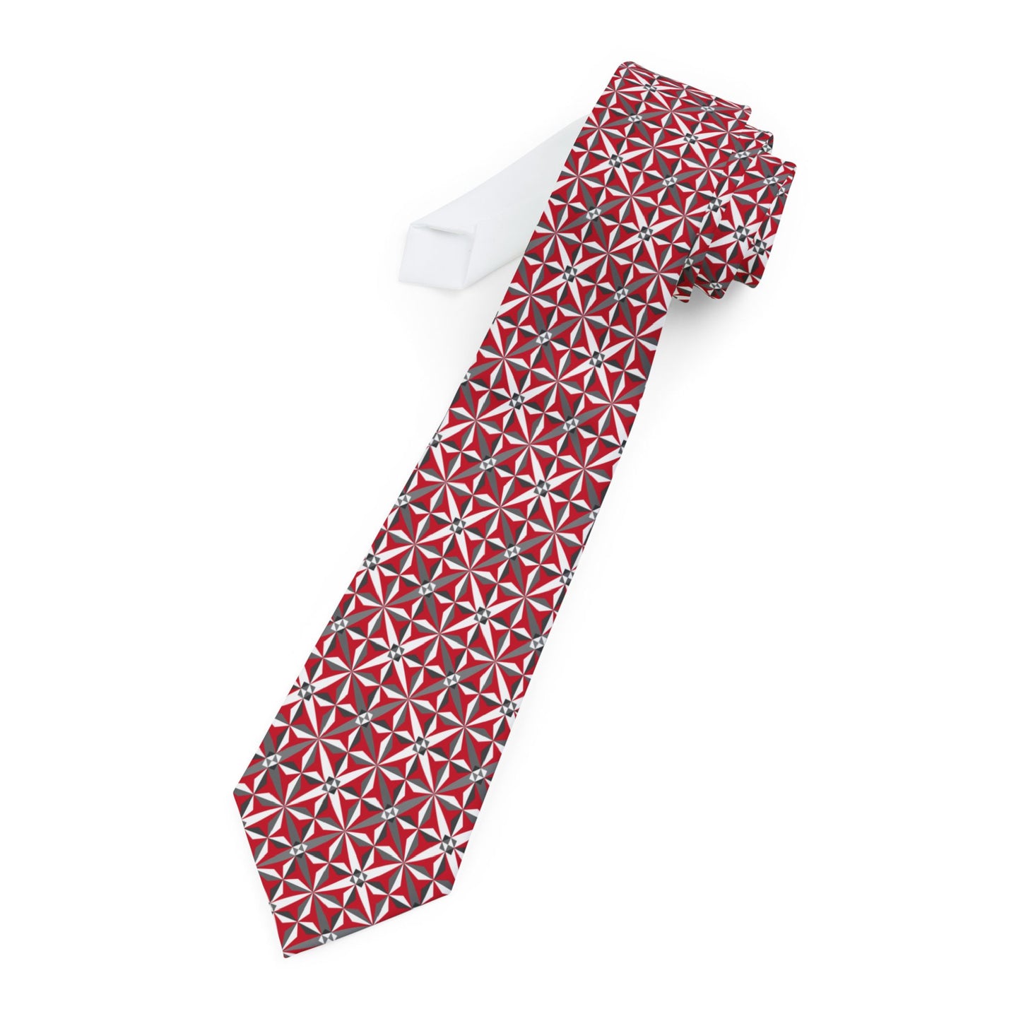 Red Four Directions Necktie