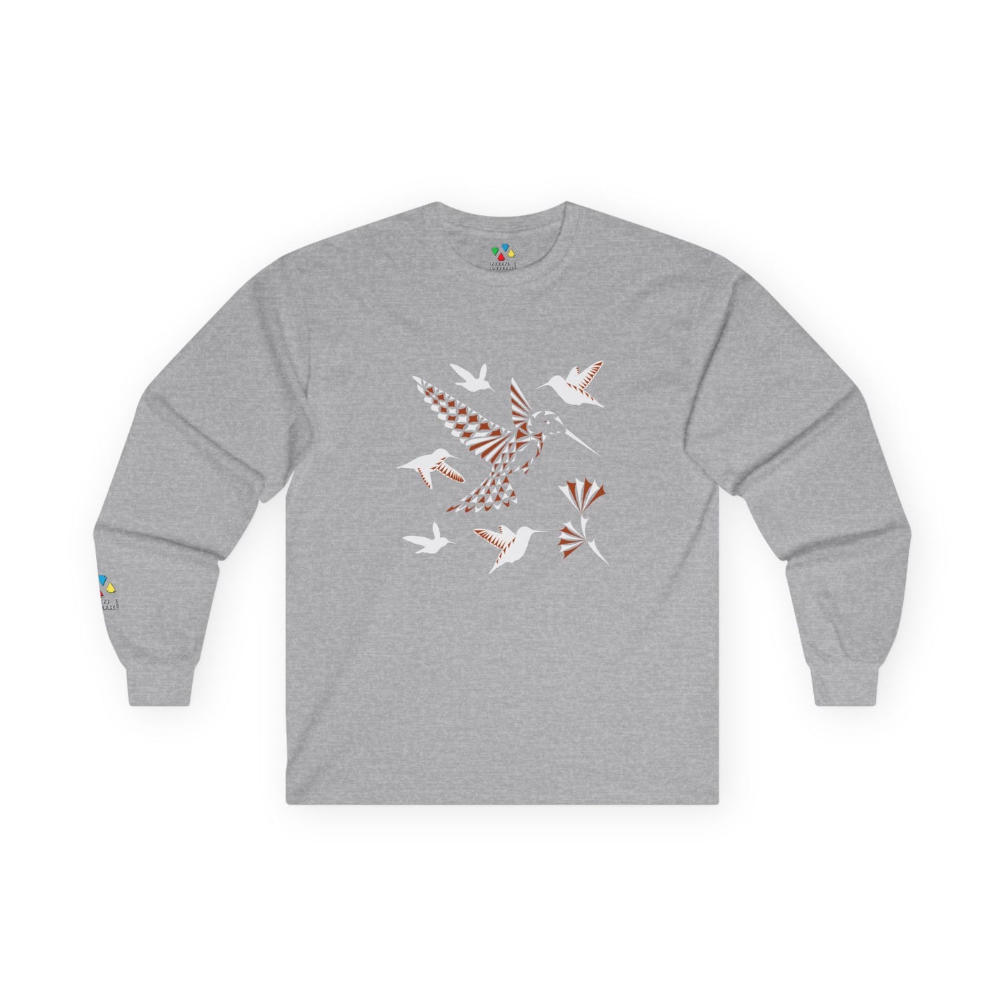 Hummingbird Blessing in Rust Unisex Long Sleeve Tee