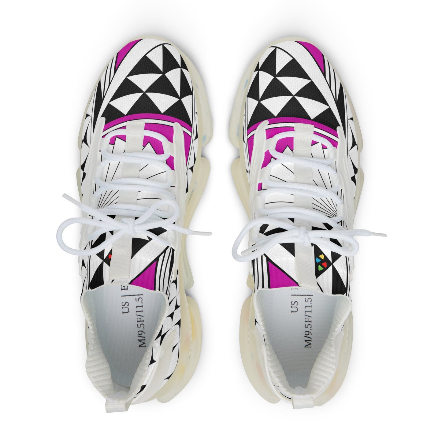 Southwest Sunrise in Pink Men's Mesh Sneakers