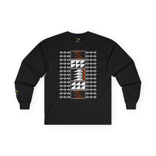 Feather Blessings in Rust Unisex Long Sleeve Tee