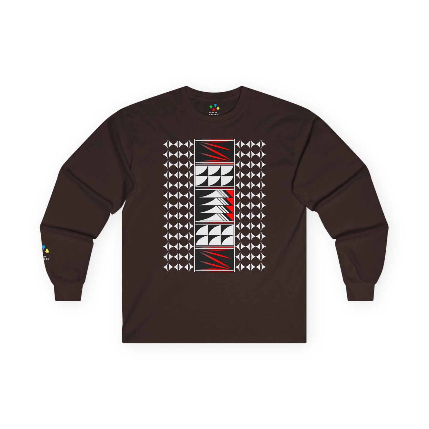 Feather Blessings in Red Unisex Long Sleeve Tee