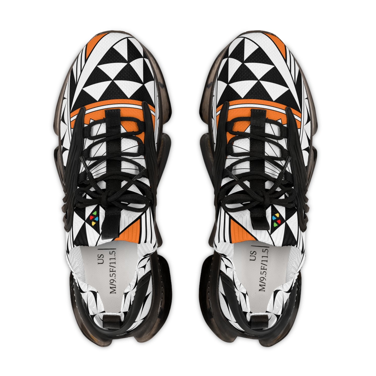 Southwest Sunrise in Orange Men's Mesh Sneakers