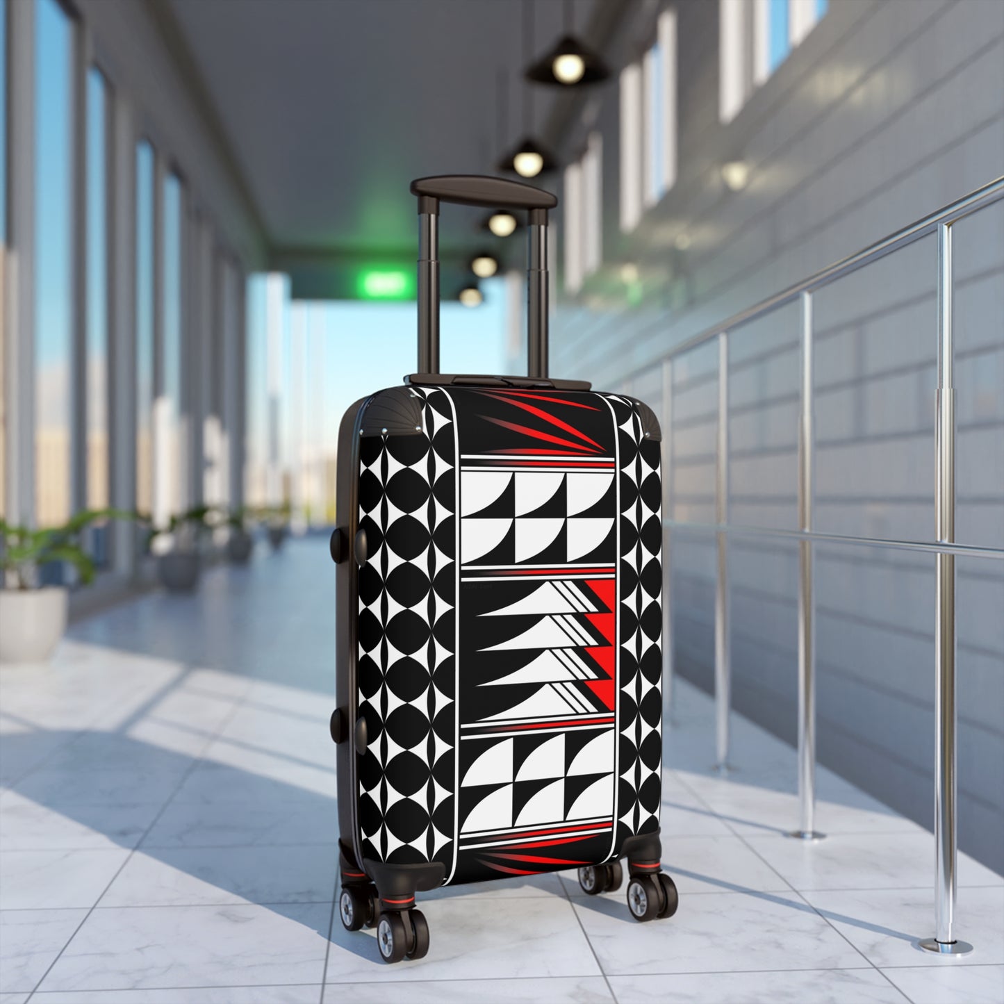 Blessed Feathers in Red Suitcases