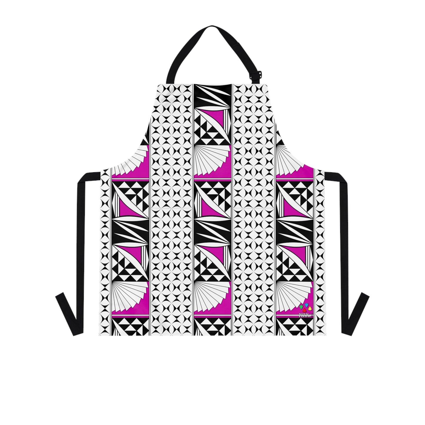 Southwest Sunrise 3 Row Pink Two Pocket Apron