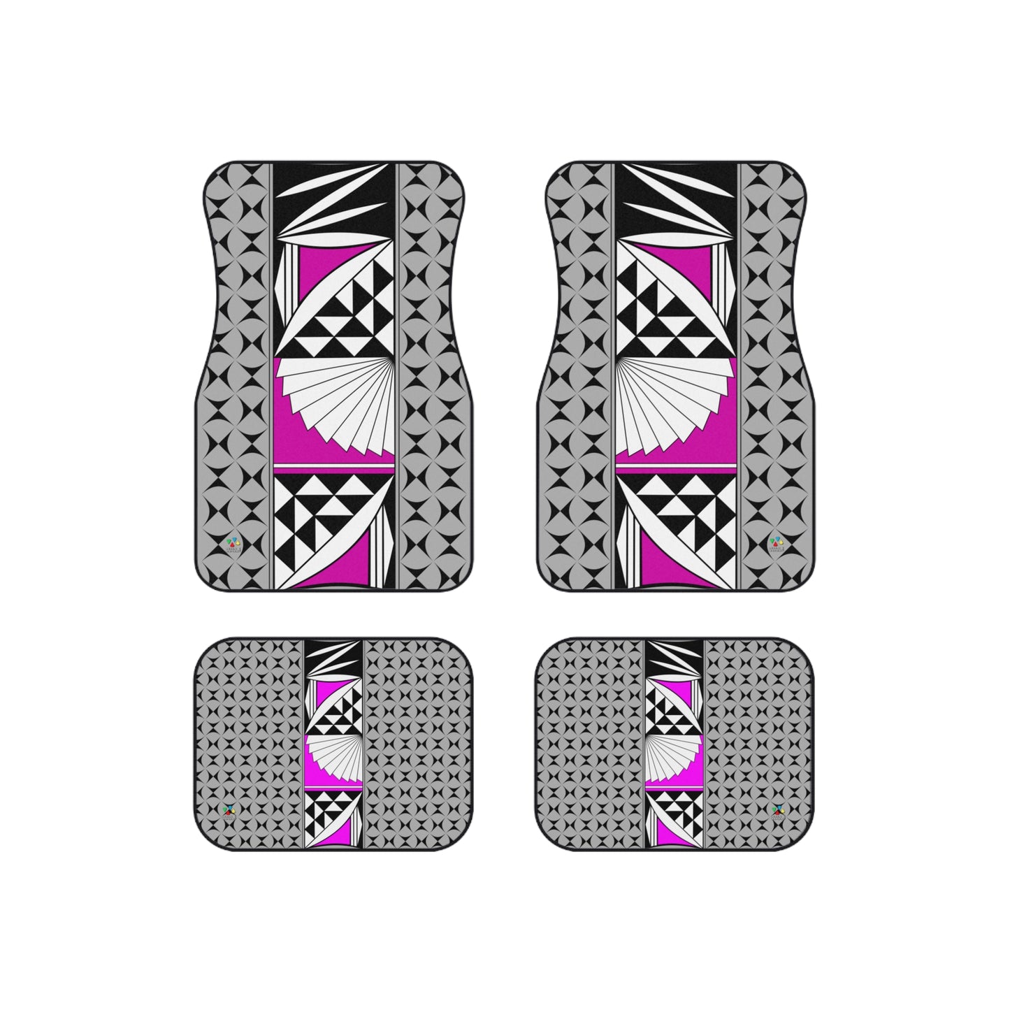 Southwest Sunrise in Pink Car Mats (Set of 4)