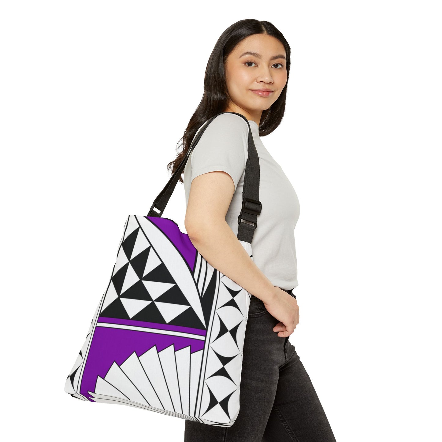 Purple Southwest Sunrise Adjustable Tote Bag