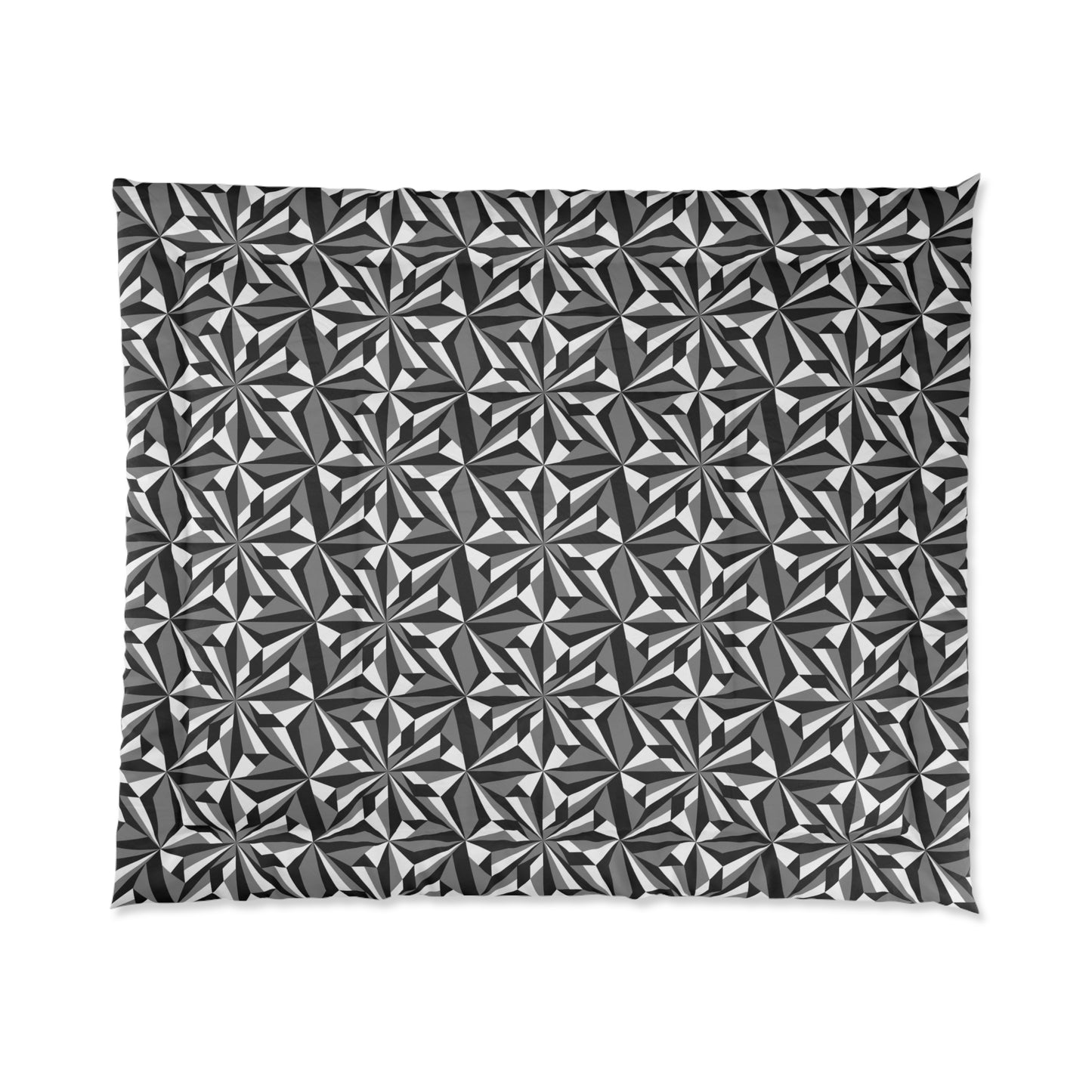Southwest Desert Flower in Gray Comforter