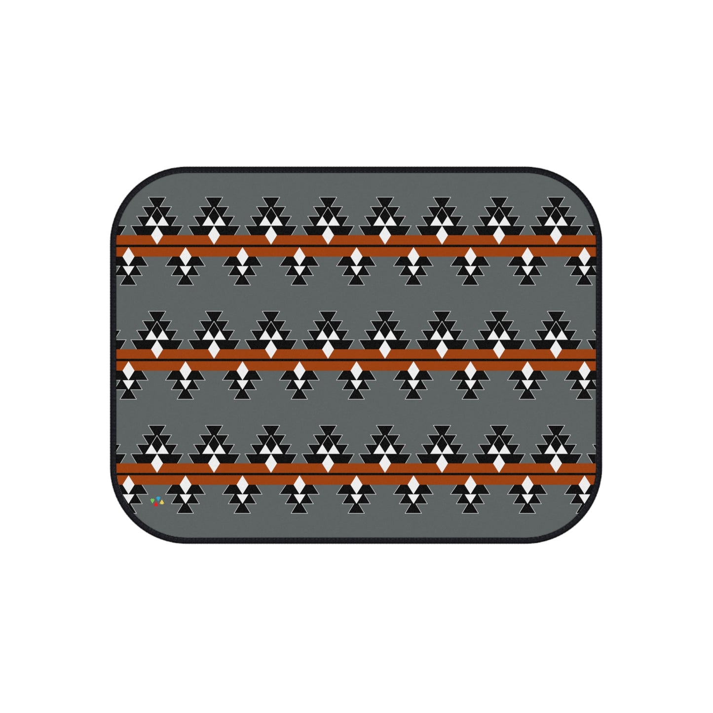 Maroon Native Woven Stories Car Mats (Set of 4)