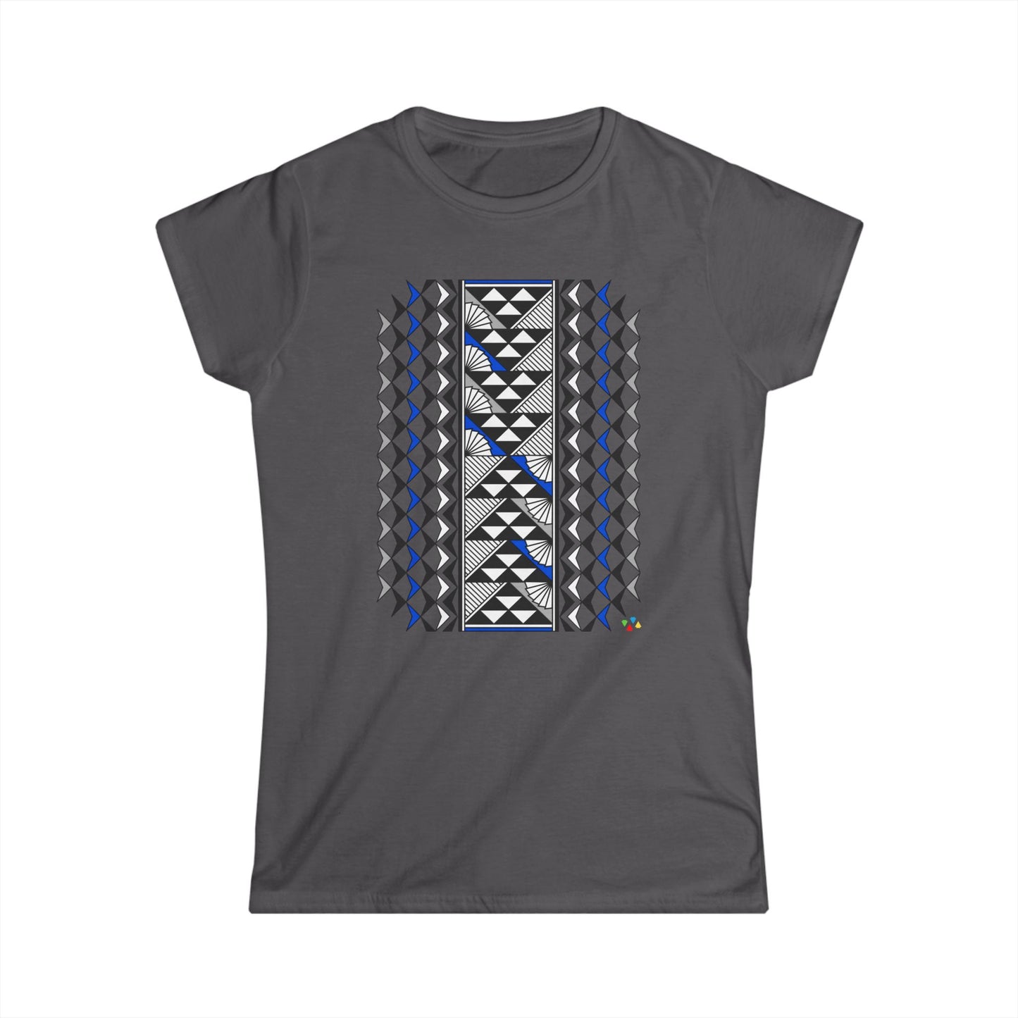 Blue/Gray Southwest Sun and Rain Women's Softstyle Tee