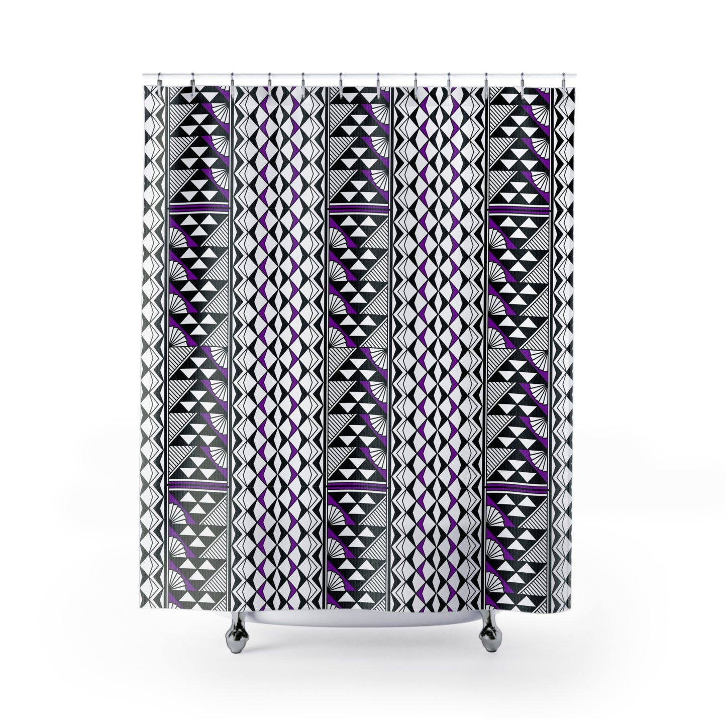 Southwest Rain and Sun in Purple Shower Curtains