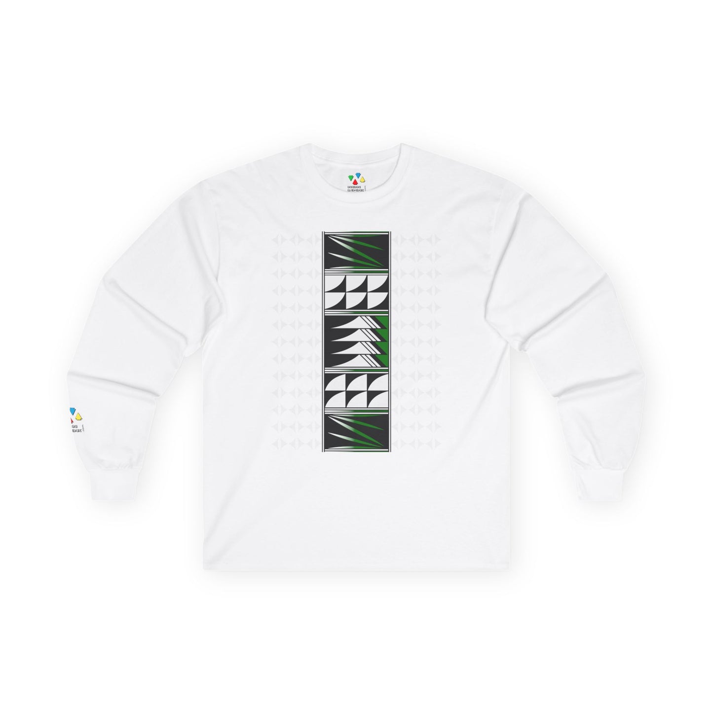 Feather Blessings in Green Unisex Long Sleeve Tee