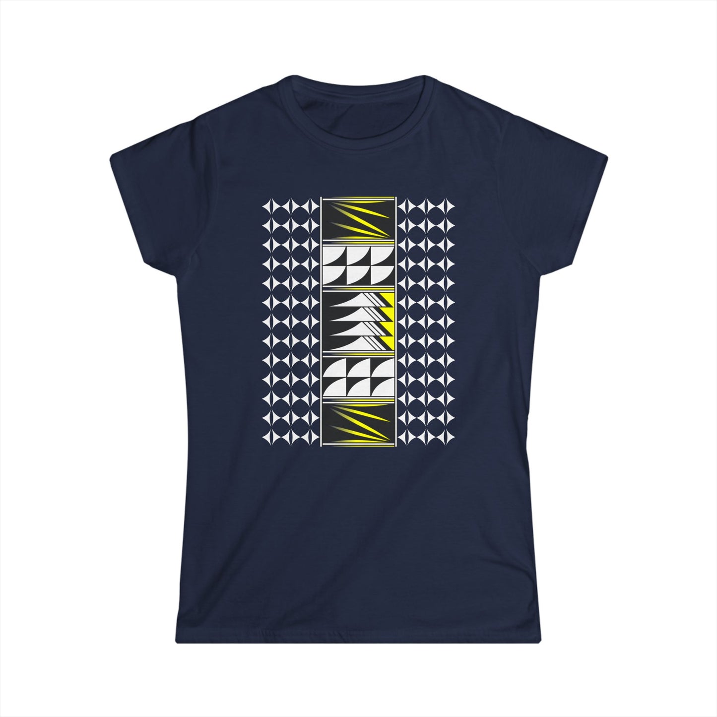 Yellow Native Feather Blessing Women's Softstyle Tee
