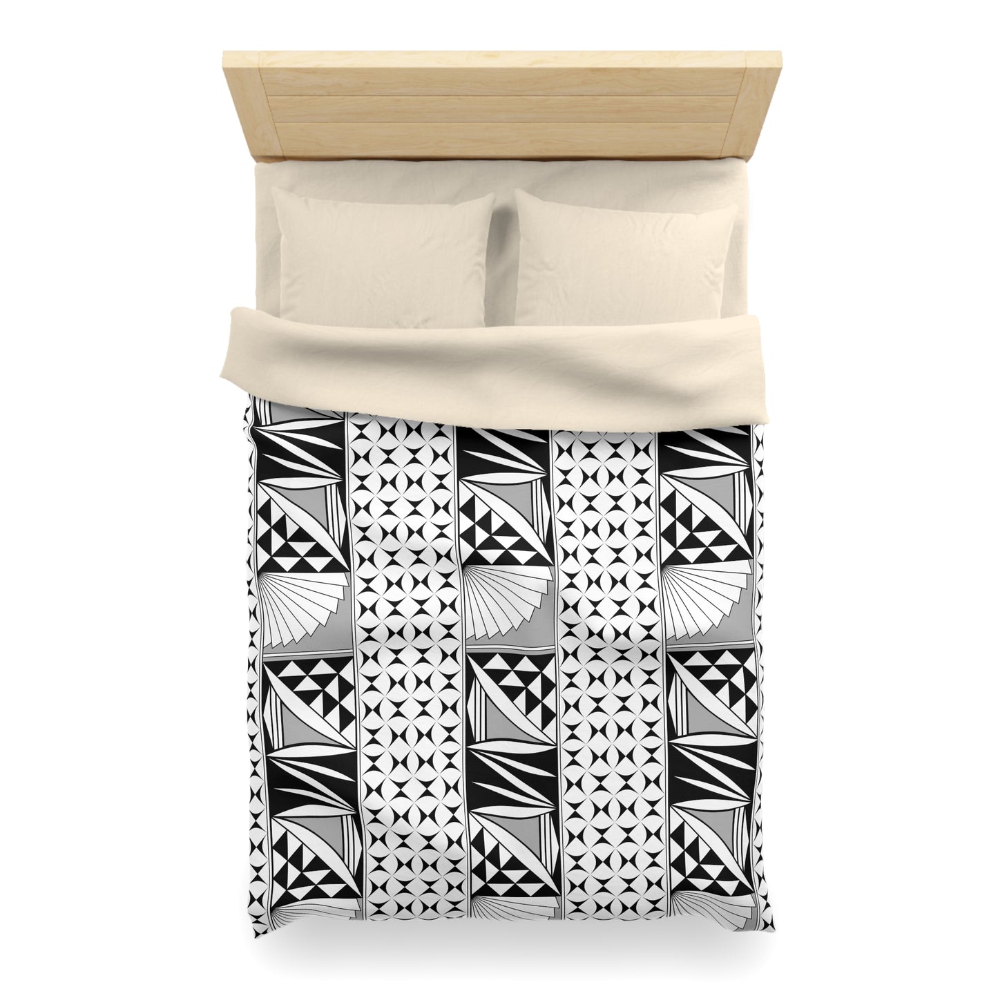 Southwest Sunrise in Gray Microfiber Duvet Cover