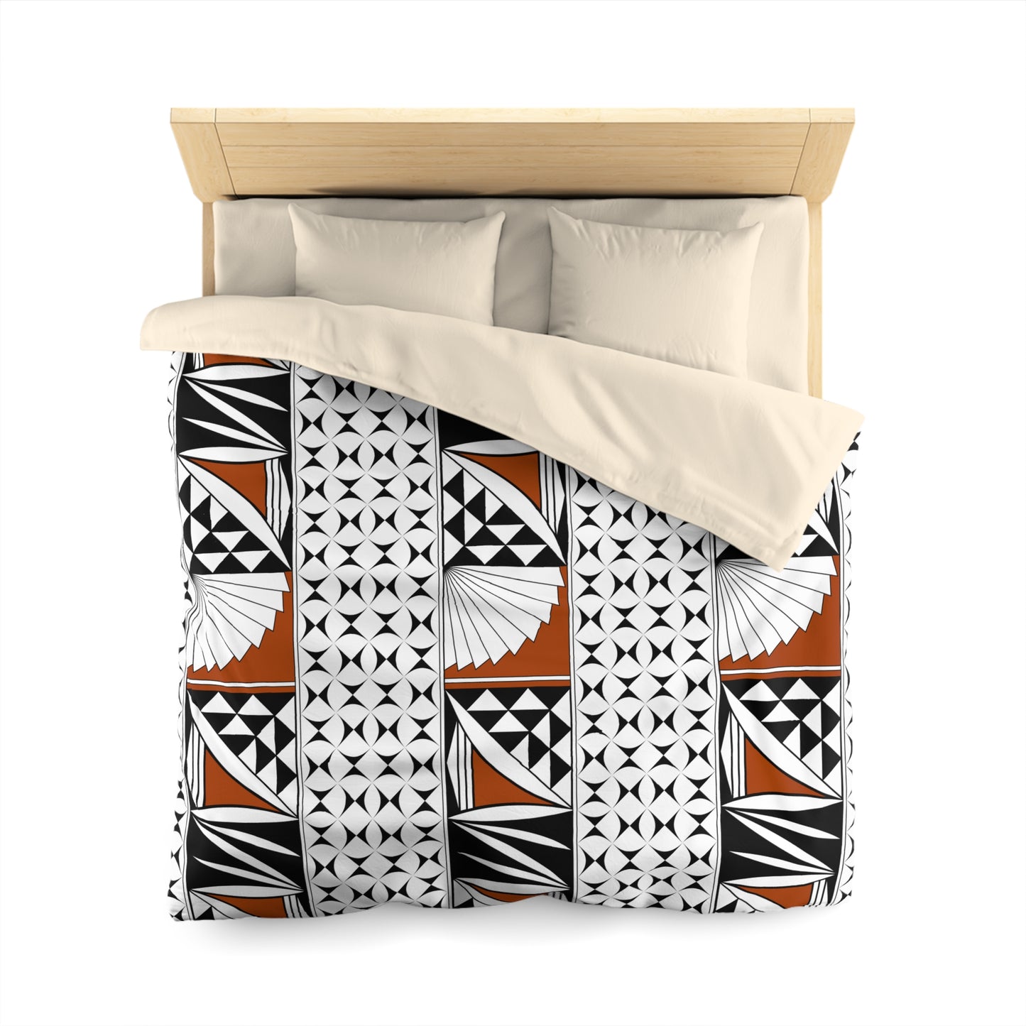 Southwest Sunrise in Rust Microfiber Duvet Cover