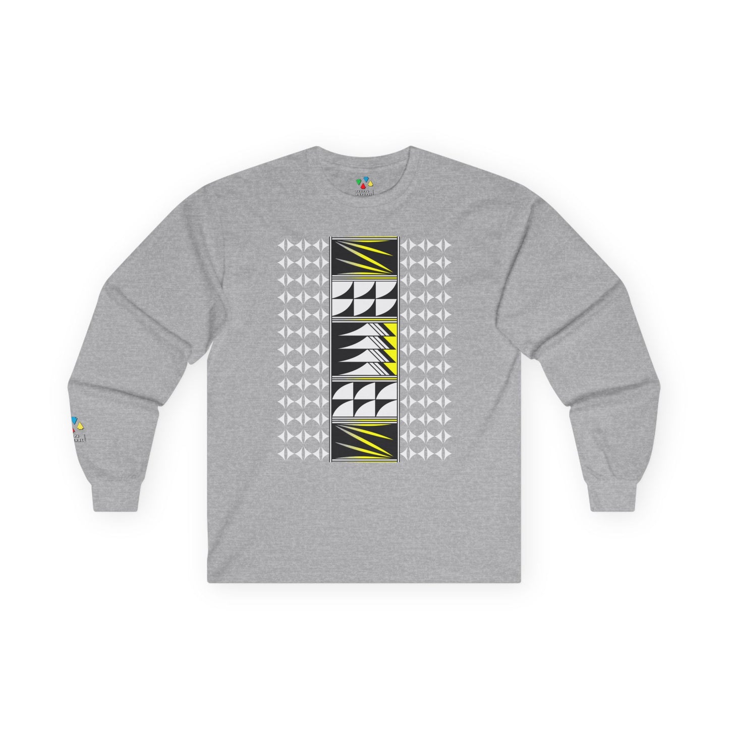 Feather Blessings in Yellow Unisex Long Sleeve Tee