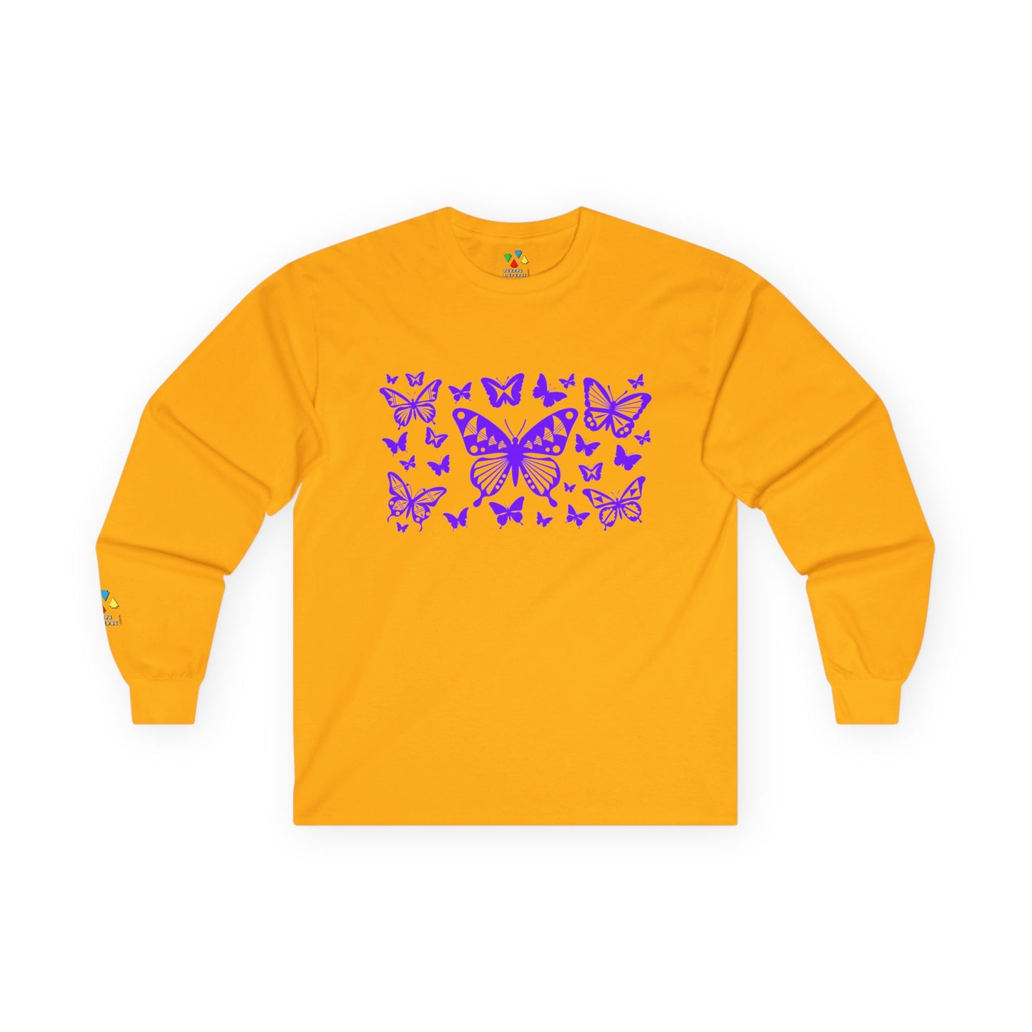Butterfly Dance in Purple Unisex Long Sleeve Tee