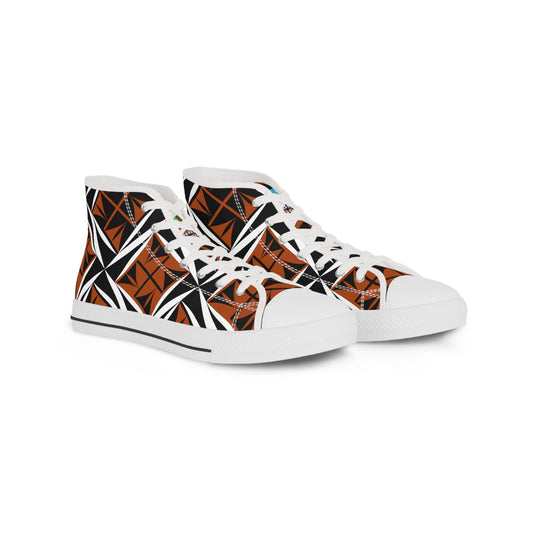 Sacred Winds in Rust High Top Sneakers