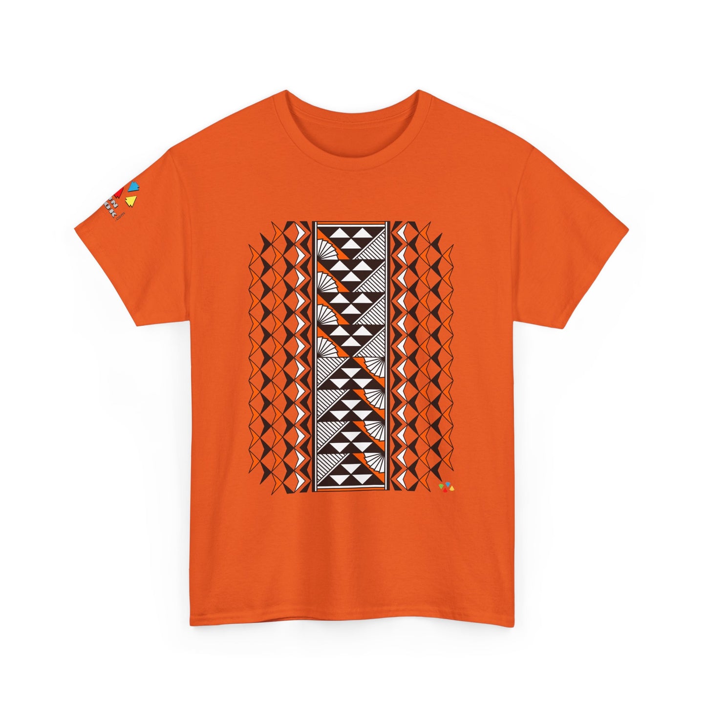 Sun and Rain in Orange Gildan Unisex Tee