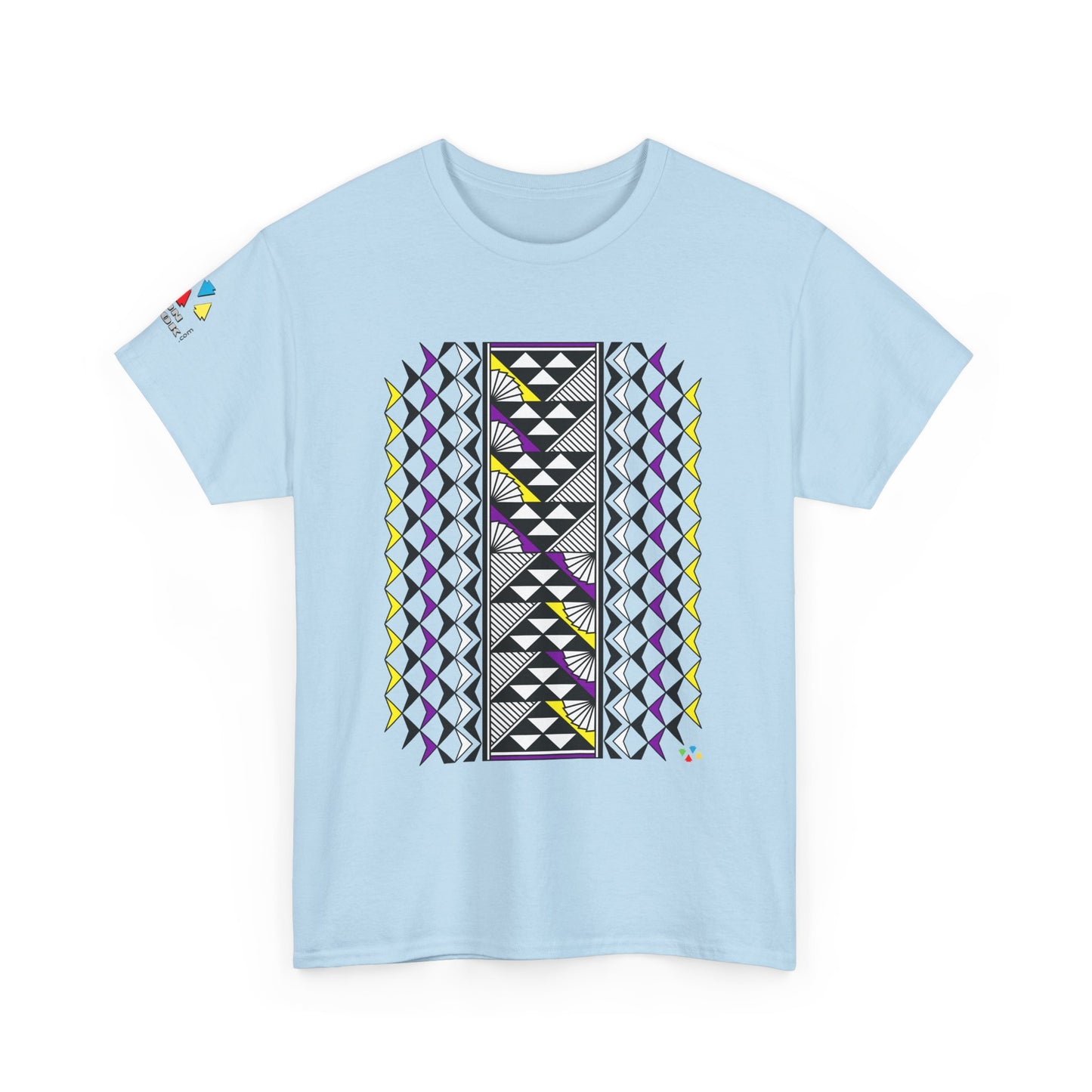 Sun and Rain in Purple/ Yellow Gildan Unisex Tee