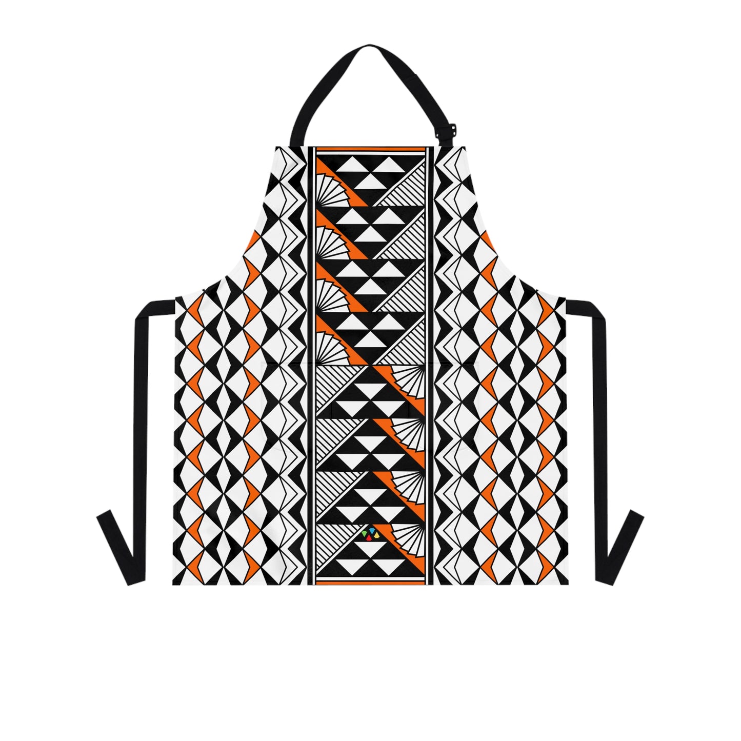 Orange Native Sun and Rain Two Pocket Apron