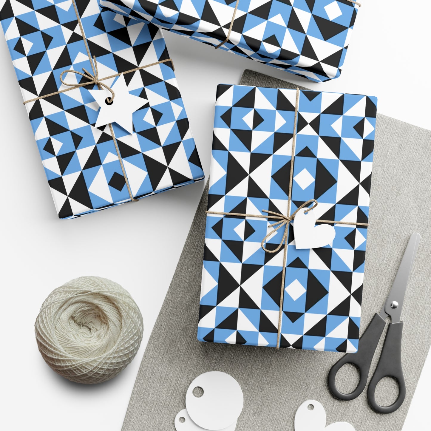 Light Blue Sacred Mountains Gift Wrap Papers